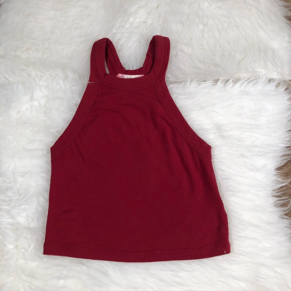 Truly madly deeply crop tank